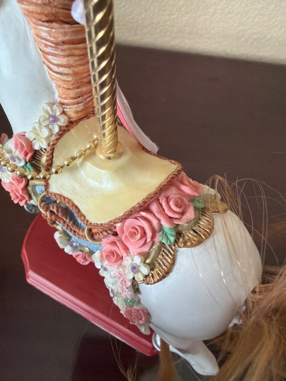 Sheldon Vaughn Garden Rose Once Upon a Carousel Horse Carlton Cards LE 5000 - Picture 15 of 16